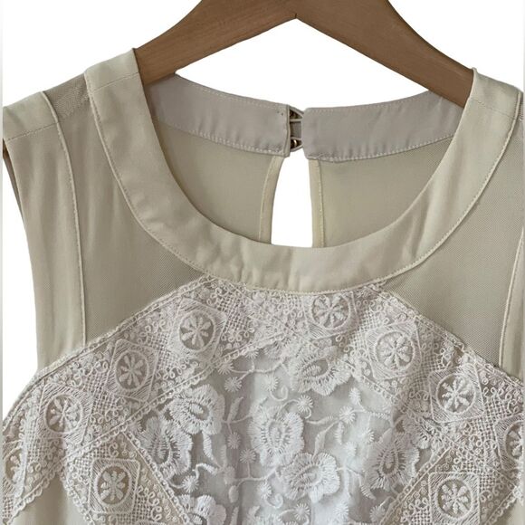 Gianni Bini Champagne Tulle Mini dress in Size Medium - Picture 6 of 15